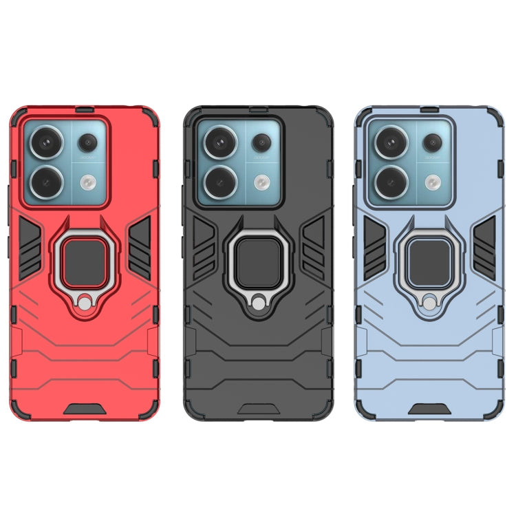 For Xiaomi Redmi Note 13 Pro Shockproof PC + TPU Holder Phone Case(Red) - free shipping - PMC TechLife - Order now!