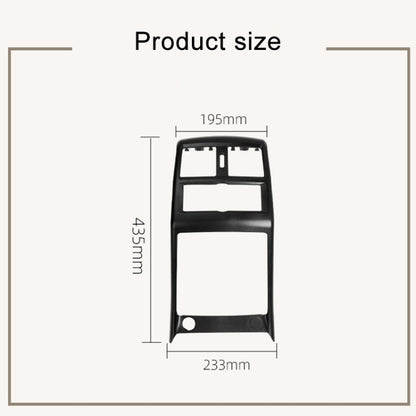 For Mercedes Benz ML320 / GL450 Car Rear Air Conditioner Air Outlet Panel Cover 166 680 7003, Style:Single Hole(Black) - Air Conditioning System by PMC Jewellery | Online Shopping South Africa | PMC Jewellery | Buy Now Pay Later Mobicred