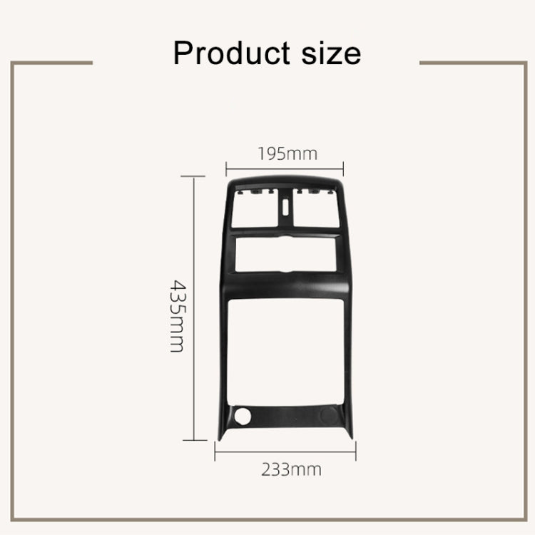 For Mercedes Benz ML320 / GL450 Car Rear Air Conditioner Air Outlet Panel Cover 166 680 7403, Style:Dual Hole(Black) - Air Conditioning System by PMC Jewellery | Online Shopping South Africa | PMC Jewellery | Buy Now Pay Later Mobicred