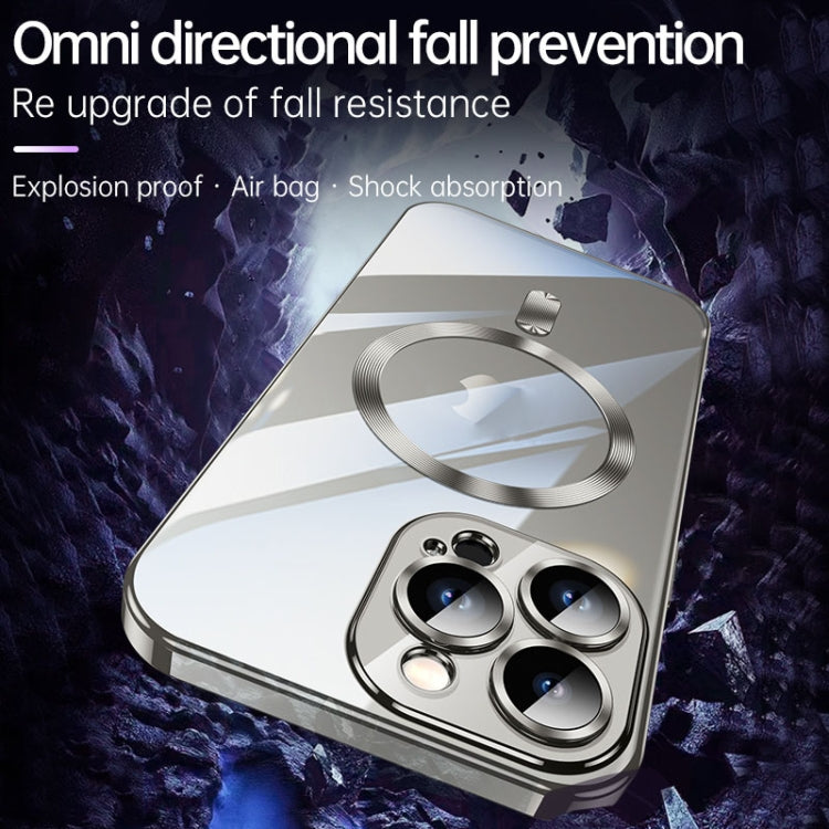 For iPhone 15 Pro Max SULADA MagSafe Plating TPU Shockproof Phone Soft Case(Sierra Blue) - iPhone 15 Pro Max Cases by SULADA | Online Shopping South Africa | PMC TechLife | Buy Now Pay Later Mobicred