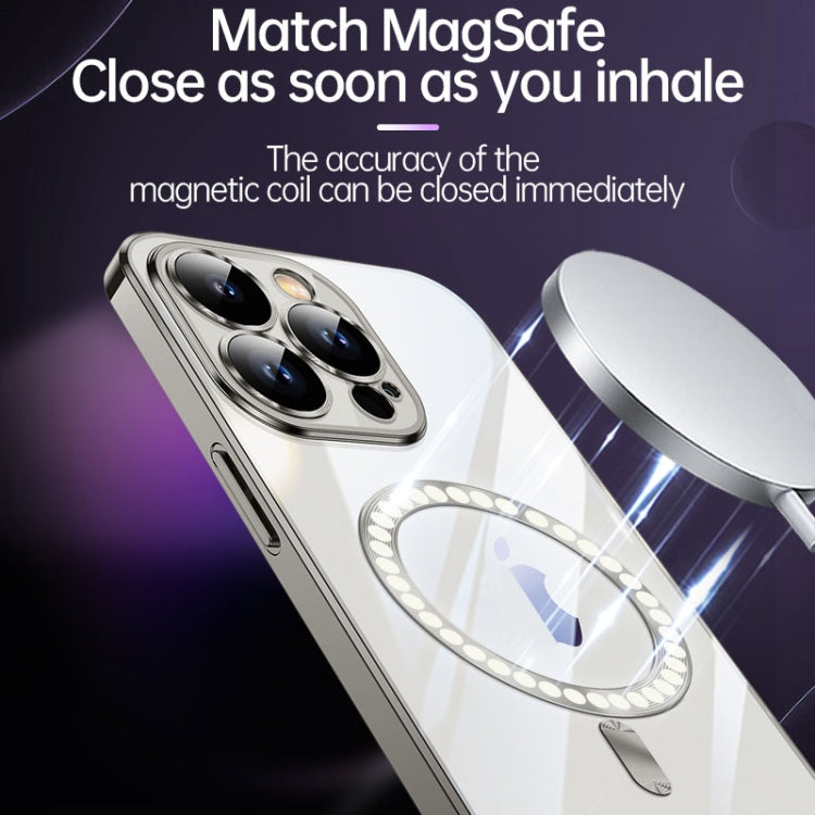 For iPhone 15 Pro Max SULADA MagSafe Plating TPU Shockproof Phone Soft Case(Sierra Blue) - iPhone 15 Pro Max Cases by SULADA | Online Shopping South Africa | PMC TechLife | Buy Now Pay Later Mobicred