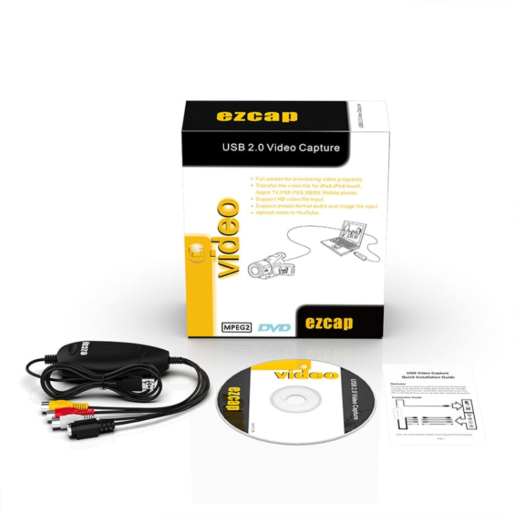 Ezcap 172 USB 2.0 Audio Video Grabber Capture Card Support Windows System - Video Capture Solutions by Ezcap | Online Shopping South Africa | PMC TechLife | Buy Now Pay Later Mobicred