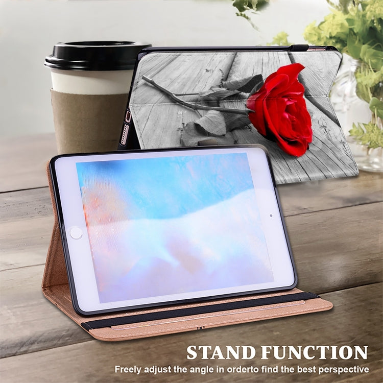 For iPad Air 13 2024 / Pro 12.9 2022 Crystal Texture Painted Leather Tablet Case(Rose) - iPad Pro 12.9 (2022/2021) Cases by PMC Jewellery | Online Shopping South Africa | PMC Jewellery | Buy Now Pay Later Mobicred