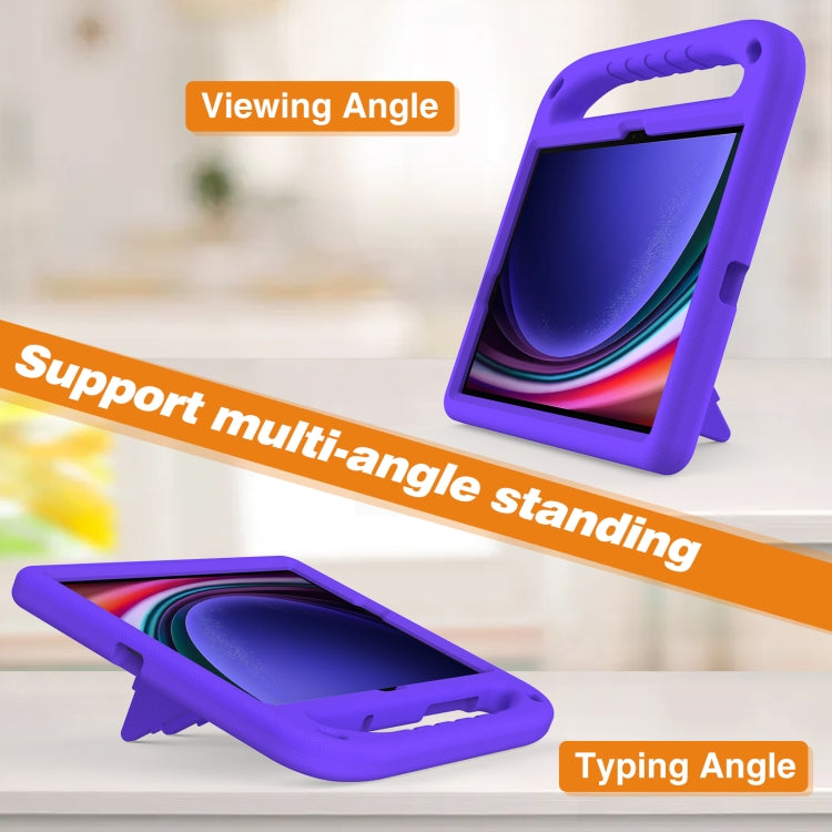 For Samsung Galaxy Tab S9 Handle EVA Shockproof Tablet Case with Holder(Purple) - free shipping - PMC Jewellery - Order now!