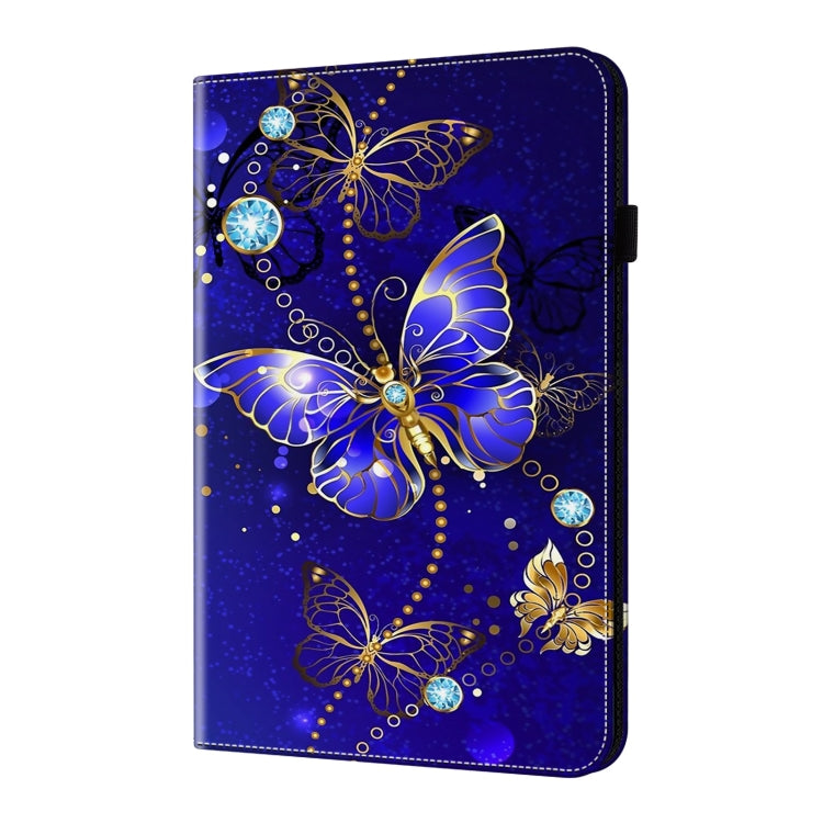 For Samsung Galaxy Tab S9 Crystal Texture Painted Leather Tablet Case(Diamond Butterflies) - Galaxy Tab S9 Cases by PMC Jewellery | Online Shopping South Africa | PMC Jewellery | Buy Now Pay Later Mobicred