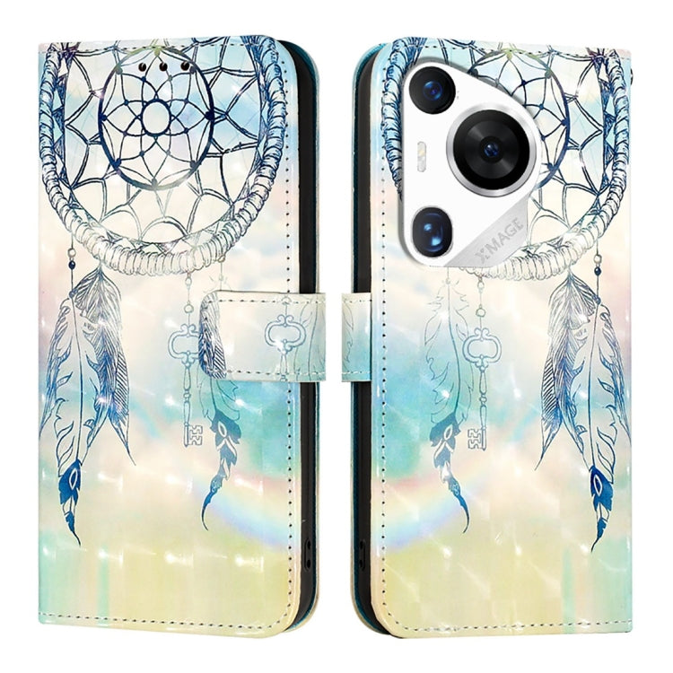 For Huawei Pura 70 Pro 3D Painting Horizontal Flip Leather Phone Case(Dream Wind Chimes) - Huawei Cases by PMC Jewellery | Online Shopping South Africa | PMC Jewellery | Buy Now Pay Later Mobicred