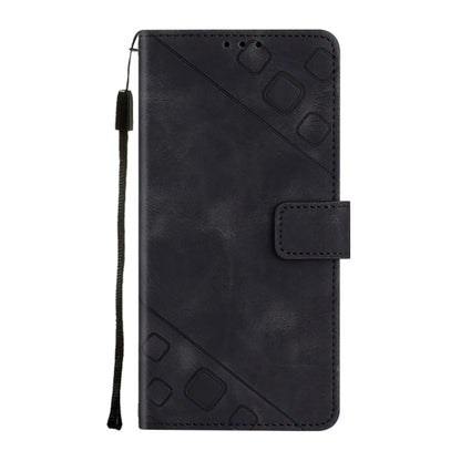 For Google Pixel 9 / 9 Pro Skin-feel Embossed Leather Phone Case(Black) - Google Cases by PMC Jewellery | Online Shopping South Africa | PMC Jewellery | Buy Now Pay Later Mobicred