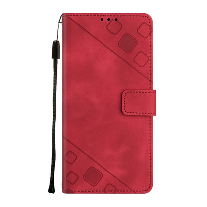 For Google Pixel 9 Pro XL Skin-feel Embossed Leather Phone Case(Red) - Google Cases by PMC Jewellery | Online Shopping South Africa | PMC Jewellery | Buy Now Pay Later Mobicred