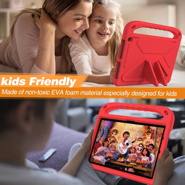 For Amazon Kindle Fire HD 10 2023 Handle EVA Shockproof Tablet Case with Holder(Red) - Amazon by PMC TechLife | Online Shopping South Africa | PMC TechLife | Buy Now Pay Later Mobicred