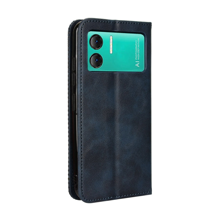 For Doogee X98 Magnetic Buckle Retro Texture Leather Phone Case(Blue) - More Brand by PMC Jewellery | Online Shopping South Africa | PMC Jewellery | Buy Now Pay Later Mobicred