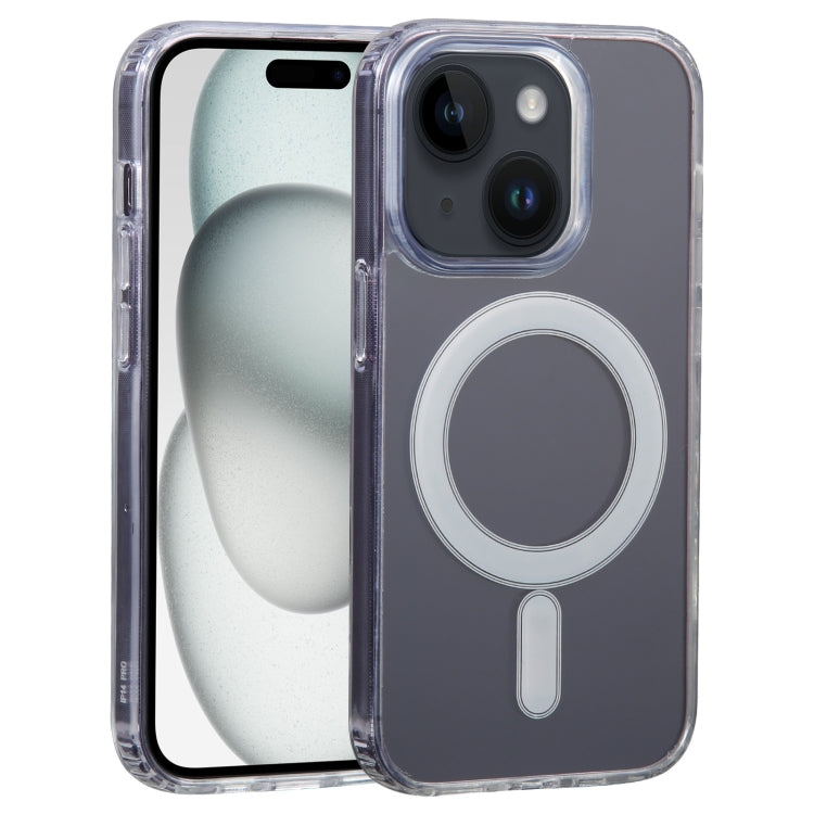 For iPhone 15 GEBEI MagSafe Magnetic Transparent Phone Case(Transparent) - iPhone 15 Cases by GEBEI | Online Shopping South Africa | PMC Jewellery