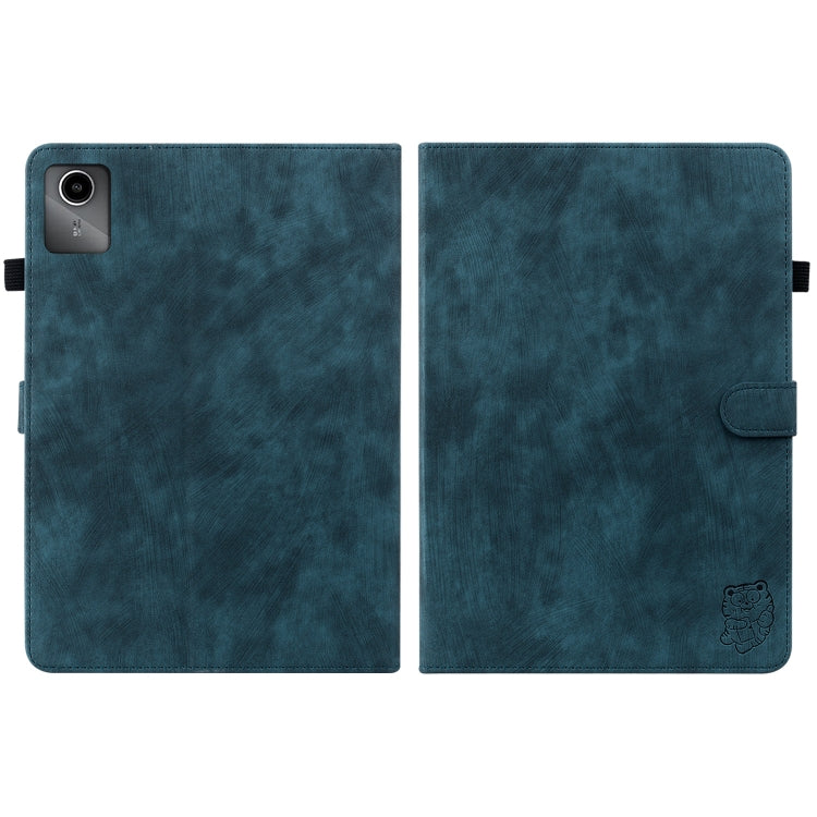For Lenovo Tab M11/Xiaoxin Pad 11 2024 Tiger Pattern Flip Leather Tablet Case(Dark Blue) - free shipping - PMC Jewellery - Order now!