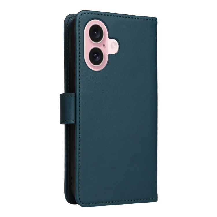 For iPhone 16 BETOPNICE BN-005 2 in 1 Detachable Imitate Genuine Leather Phone Case(Blue) - iPhone 16 Cases by BETOPNICE | Online Shopping South Africa | PMC Jewellery | Buy Now Pay Later Mobicred