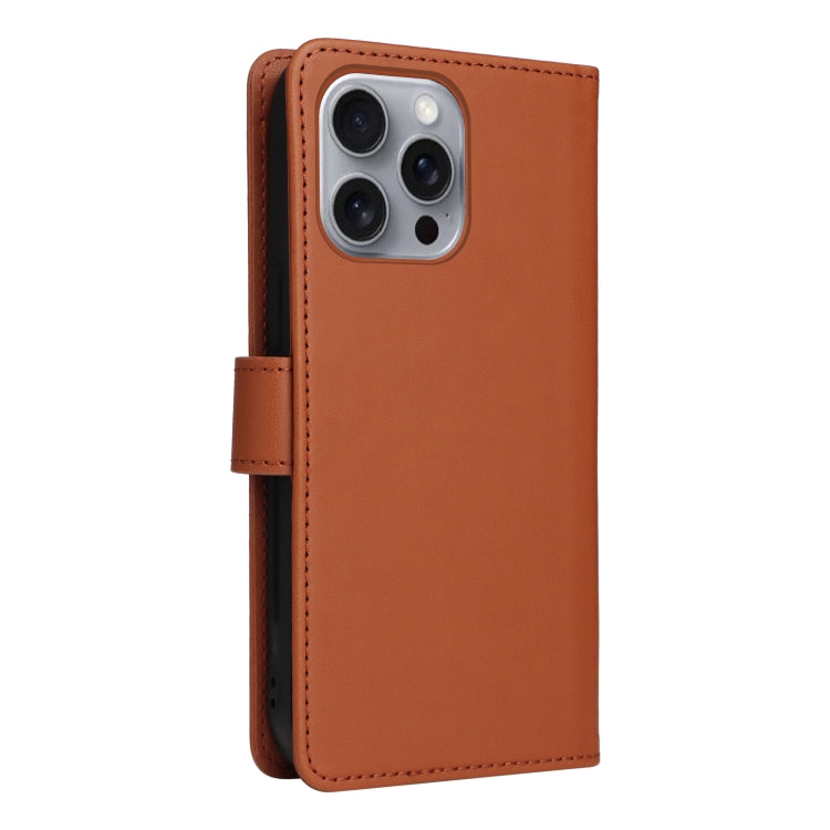 For iPhone 16 Pro Max BETOPNICE BN-005 2 in 1 Detachable Imitate Genuine Leather Phone Case(Brown) - iPhone 16 Pro Max Cases by BETOPNICE | Online Shopping South Africa | PMC Jewellery | Buy Now Pay Later Mobicred