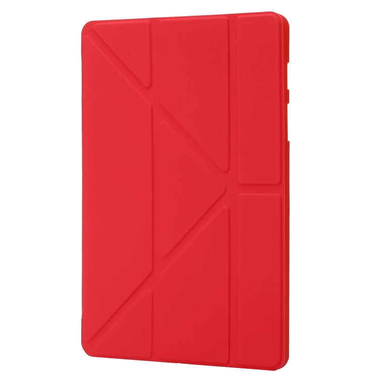 For Samsung Galaxy Tab S10+ / S9+ Deformation Silicone Leather Tablet Case(Red) - Galaxy Tab S9+ Cases by PMC Jewellery | Online Shopping South Africa | PMC Jewellery | Buy Now Pay Later Mobicred