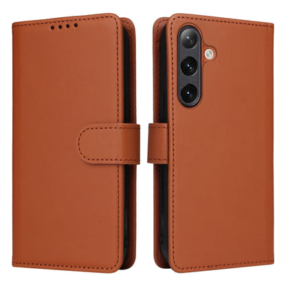 For Samsung Galaxy S24 5G BETOPNICE BN-005 2 in 1 Detachable Imitate Genuine Leather Phone Case(Brown) - Galaxy S24 5G Cases by BETOPNICE | Online Shopping South Africa | PMC Jewellery | Buy Now Pay Later Mobicred