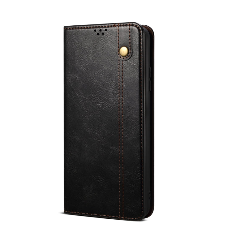 For Xiaomi Redmi K70/K70 Pro Oil Wax Crazy Horse Texture Leather Phone Case(Black) - K70 Pro Cases by PMC Jewellery | Online Shopping South Africa | PMC Jewellery | Buy Now Pay Later Mobicred