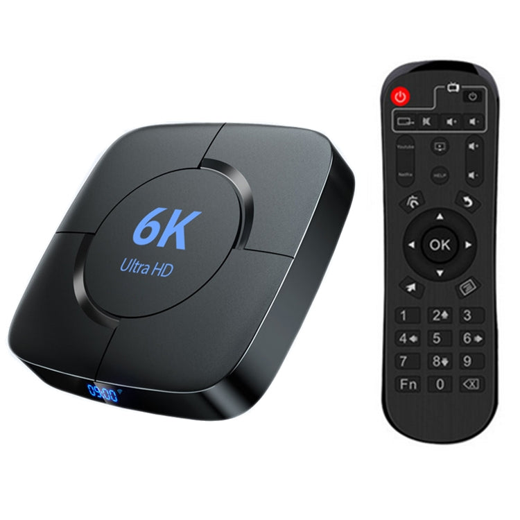 6K Ultra HD Android 12.0 Smart TV Box with Remote Control, 4GB+32GB, Allwinner H616 1.5GHZ Quad-Core(US Plug) - Others by PMC Jewellery | Online Shopping South Africa | PMC Jewellery | Buy Now Pay Later Mobicred