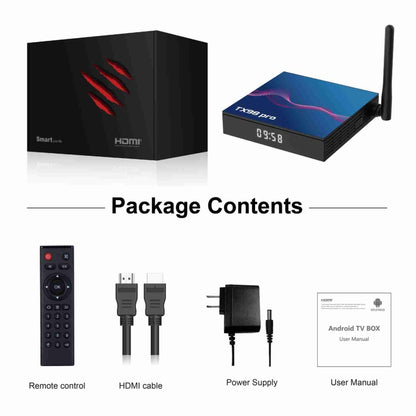 TX98 Pro 4K Ultra HD Android 12.0 Smart TV Box with Remote Control, 4GB+32GB, Allwinner H618 Quad-Core(EU Plug) - Others by PMC Jewellery | Online Shopping South Africa | PMC Jewellery | Buy Now Pay Later Mobicred