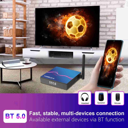 TX98 Pro 4K Ultra HD Android 12.0 Smart TV Box with Remote Control, 4GB+64GB, Allwinner H618 Quad-Core(US Plug) - Others by PMC Jewellery | Online Shopping South Africa | PMC Jewellery | Buy Now Pay Later Mobicred