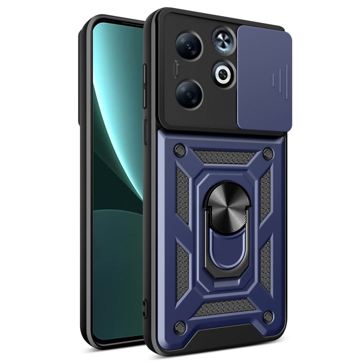 For Infinix Smart 8 Plus / 8 Pro Sliding Camera Cover Design TPU+PC Phone Case(Blue) - free shipping - PMC TechLife - Order now!