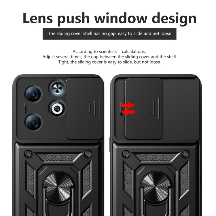 For Infinix Smart 8 Plus / 8 Pro Sliding Camera Cover Design TPU+PC Phone Case(Blue) - free shipping - PMC TechLife - Order now!