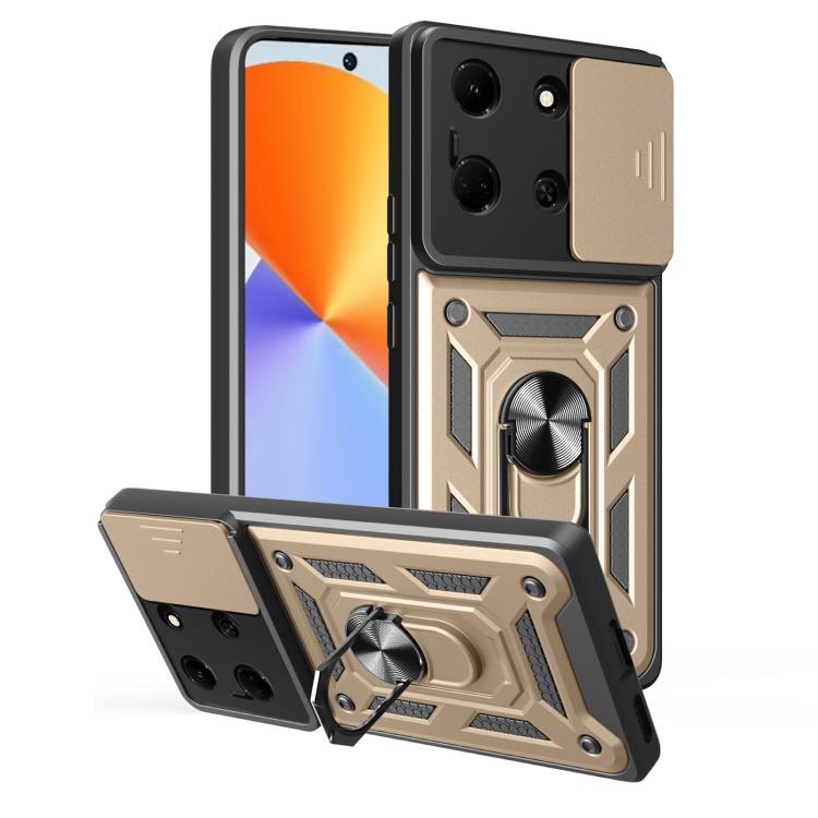 For Infinix Note 30 5G Sliding Camera Cover Design TPU+PC Phone Case(Gold) - free shipping - PMC TechLife - Order now!