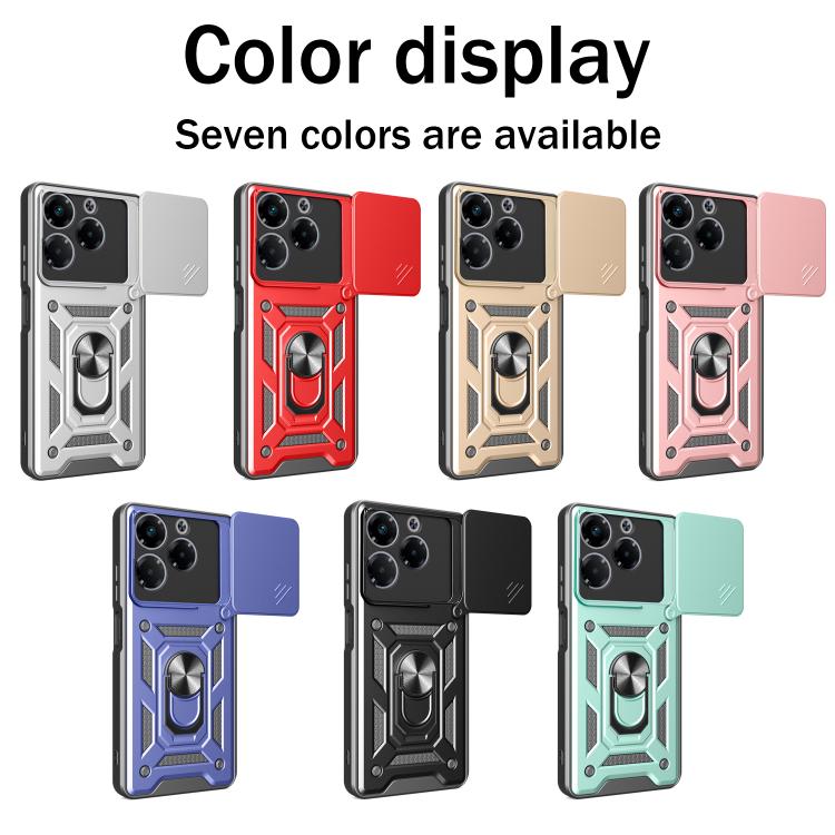 For Infinix Note 40X 5G Sliding Camera Cover Design TPU+PC Phone Case(Gold) - free shipping - PMC TechLife - Order now!