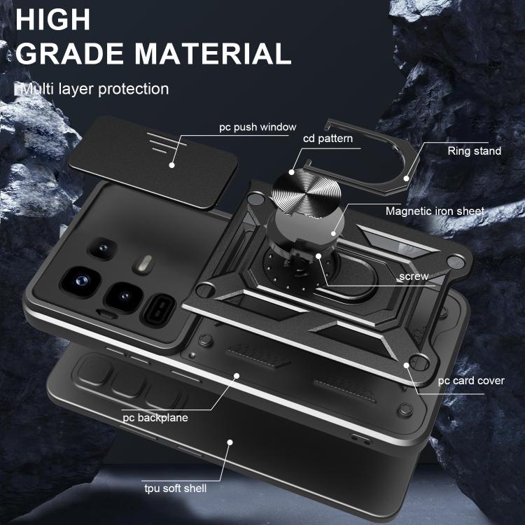 For Infinix Note 50 Pro 4G Sliding Camera Cover Design TPU+PC Phone Case(Red) - free shipping - PMC TechLife - Order now!