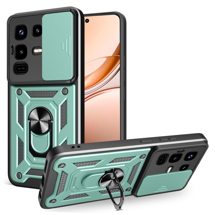 For Infinix Note 50 Pro 4G Sliding Camera Cover Design TPU+PC Phone Case(Green) - free shipping - PMC TechLife - Order now!