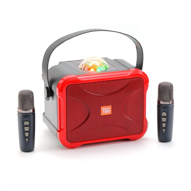 T&G TG543 Colorful Integrated Handheld Karaoke Wireless Bluetooth Speaker(Red) - Desktop Speaker by T&G | Online Shopping South Africa | PMC Jewellery | Buy Now Pay Later Mobicred