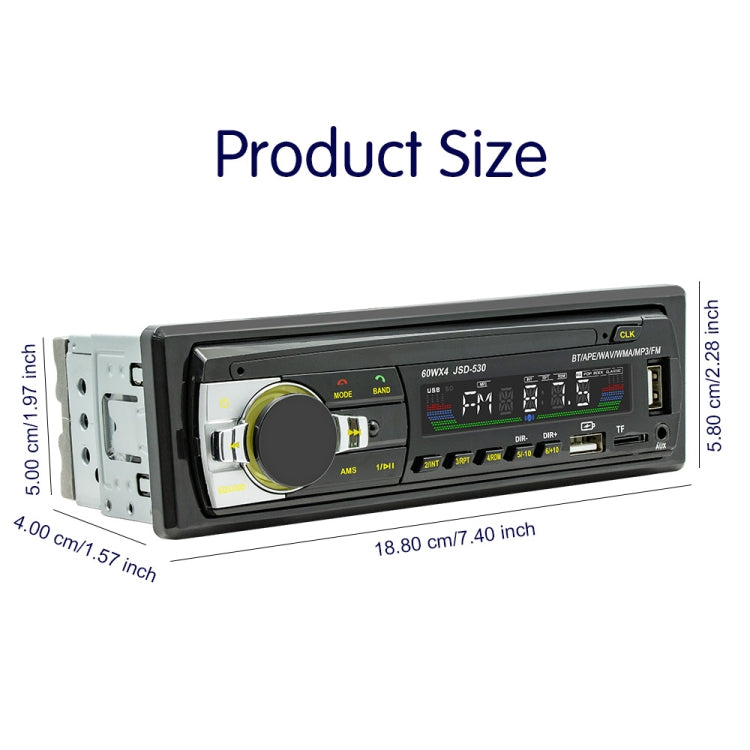 JSD-530 Bluetooth 5.0 Car MP3 Player Support FM / Smart Voice Assistant / Mobile APP - Car MP3 & MP4 & MP5 by PMC TechLife | Online Shopping South Africa | PMC TechLife | Buy Now Pay Later Mobicred