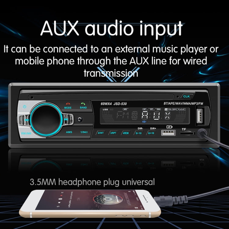 JSD-530 Bluetooth 5.0 Car MP3 Player Support FM / Smart Voice Assistant / Mobile APP - Car MP3 & MP4 & MP5 by PMC Jewellery | Online Shopping South Africa | PMC Jewellery | Buy Now Pay Later Mobicred