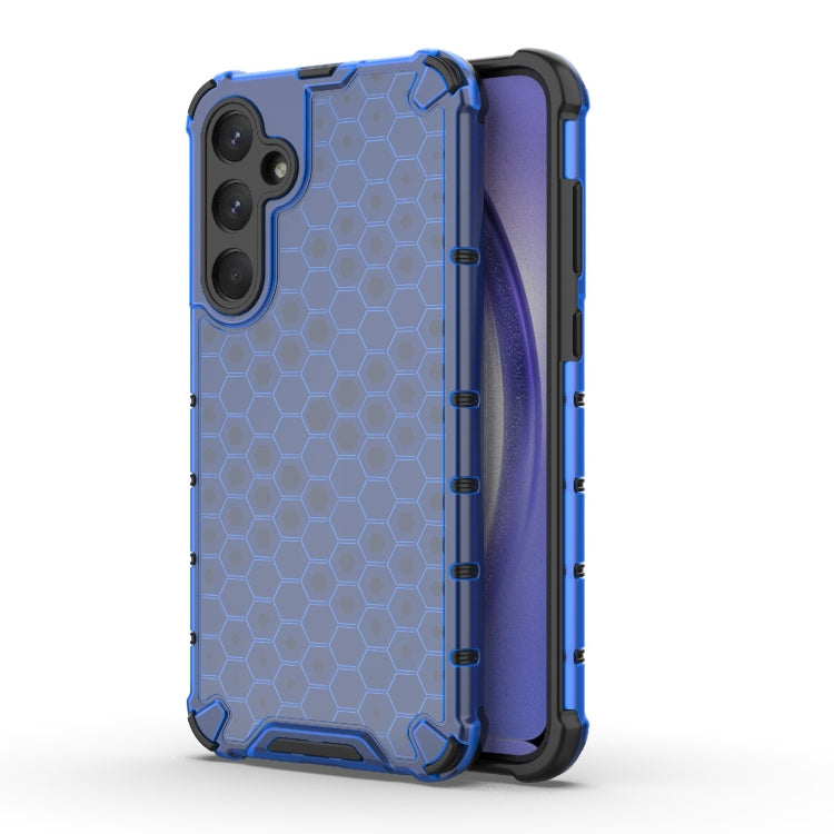 For Samsung Galaxy A35 5G Shockproof Honeycomb PC + TPU Protective Phone Case(Blue) - Galaxy Phone Cases by PMC Jewellery | Online Shopping South Africa | PMC Jewellery