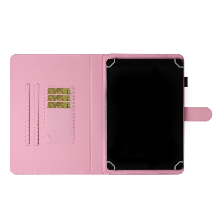For 8 inch Universal Tablet PC Colored Drawing Pattern Horizontal Flip PU Leather Case with Holder & Card Slot(Sika Deer) - 8 inch by PMC TechLife | Online Shopping South Africa | PMC TechLife | Buy Now Pay Later Mobicred