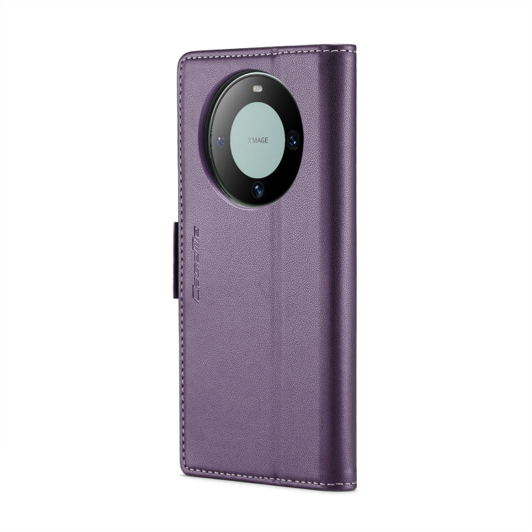 For Huawei Mate 60 Pro / 60 Pro+ CaseMe 023 Butterfly Buckle Litchi Texture RFID Anti-theft Leather Phone Case(Pearly Purple) - Huawei Cases by CaseMe | Online Shopping South Africa | PMC Jewellery | Buy Now Pay Later Mobicred