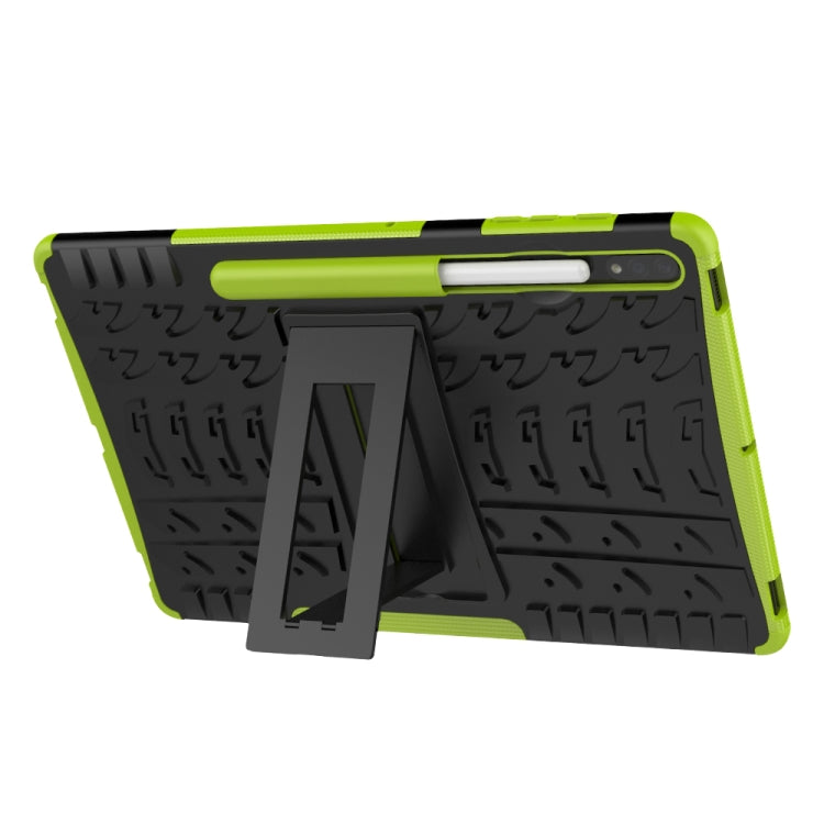 For Samsung Galaxy Tab S9+ Tire Texture TPU + PC Tablet Case(Green) - Galaxy Tab S9+ Cases by PMC Jewellery | Online Shopping South Africa | PMC Jewellery | Buy Now Pay Later Mobicred