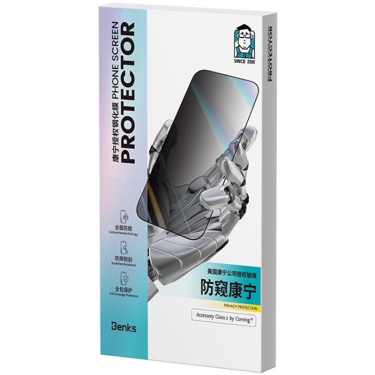 For iPhone 15 Pro Max Benks King Kong Corning Anti-peeping Tempered Glass Film - iPhone 15 Pro Max Tempered Glass by Benks | Online Shopping South Africa | PMC Jewellery | Buy Now Pay Later Mobicred