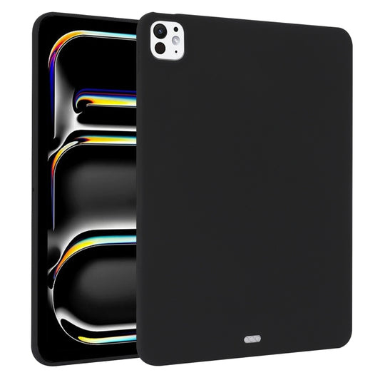 For iPad Pro 11 2024 Oil Spray Skin-friendly TPU Tablet Case(Black) - iPad Pro 11 2024 Cases by PMC Jewellery | Online Shopping South Africa | PMC Jewellery | Buy Now Pay Later Mobicred