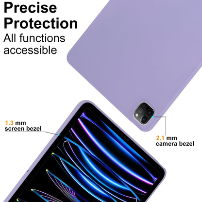 For iPad Pro 11 2024 Oil Spray Skin-friendly TPU Tablet Case(Purple) - iPad Pro 11 2024 Cases by PMC Jewellery | Online Shopping South Africa | PMC Jewellery | Buy Now Pay Later Mobicred