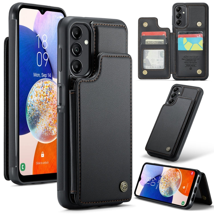 For Samsung Galaxy A54 5G CaseMe C22 Card Slots Holder RFID Anti-theft Phone Case(Black) - Galaxy Phone Cases by CaseMe | Online Shopping South Africa | PMC Jewellery | Buy Now Pay Later Mobicred