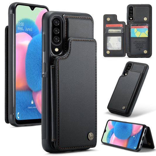 For Samsung Galaxy A30s/A50s/A50 CaseMe C22 Card Slots Holder RFID Anti-theft Phone Case(Black) - Galaxy Phone Cases by CaseMe | Online Shopping South Africa | PMC Jewellery | Buy Now Pay Later Mobicred