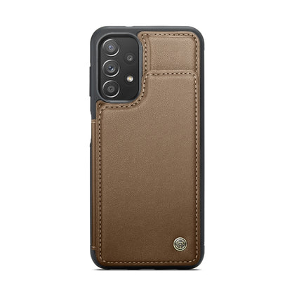 For Samsung Galaxy A52 4G/5G/A52s 5G CaseMe C22 Card Slots Holder RFID Anti-theft Phone Case(Brown) - Galaxy Phone Cases by CaseMe | Online Shopping South Africa | PMC Jewellery | Buy Now Pay Later Mobicred