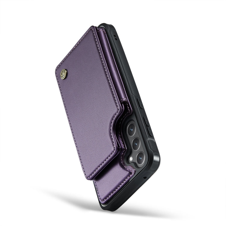 For Samsung Galaxy S23 FE 5G CaseMe C22 Card Slots Holder RFID Anti-theft Phone Case(Purple) - Galaxy S23 FE 5G Cases by CaseMe | Online Shopping South Africa | PMC Jewellery | Buy Now Pay Later Mobicred