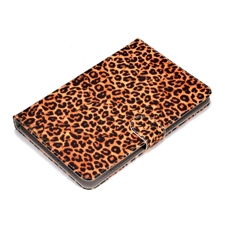 For 10 inch Universal Tablet PC Colored Drawing Pattern Horizontal Flip PU Leather Case with Holder & Card Slot(Yellow Leopard) - 7 inch by PMC TechLife | Online Shopping South Africa | PMC TechLife | Buy Now Pay Later Mobicred
