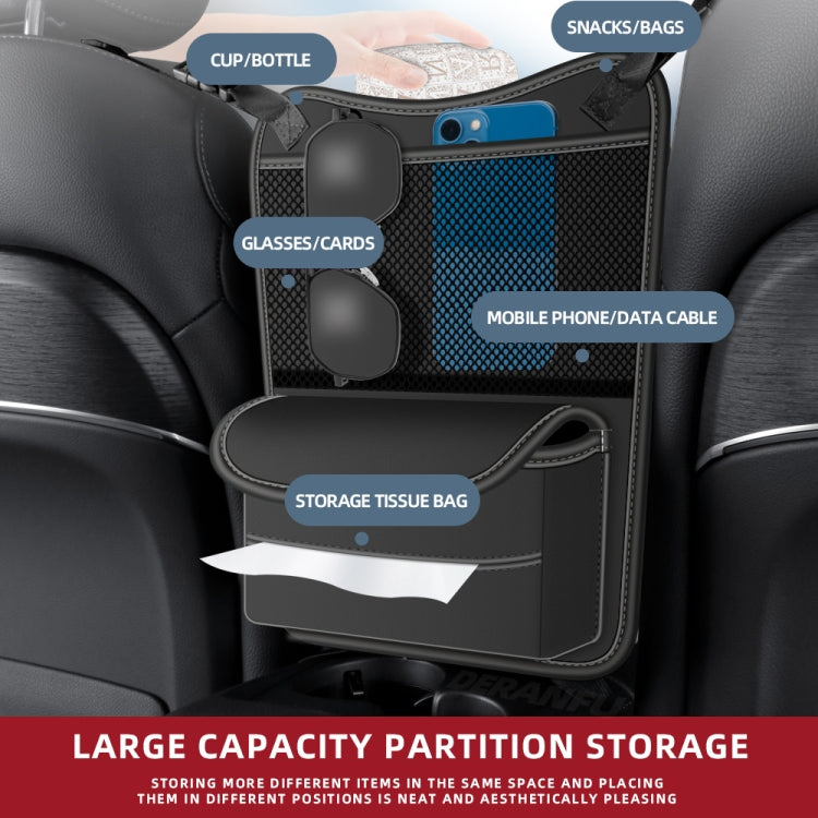 3054 Napa Texture Leather Car Center Console Storage Bag(Olive Green) - Stowing Tidying by PMC TechLife | Online Shopping South Africa | PMC TechLife | Buy Now Pay Later Mobicred