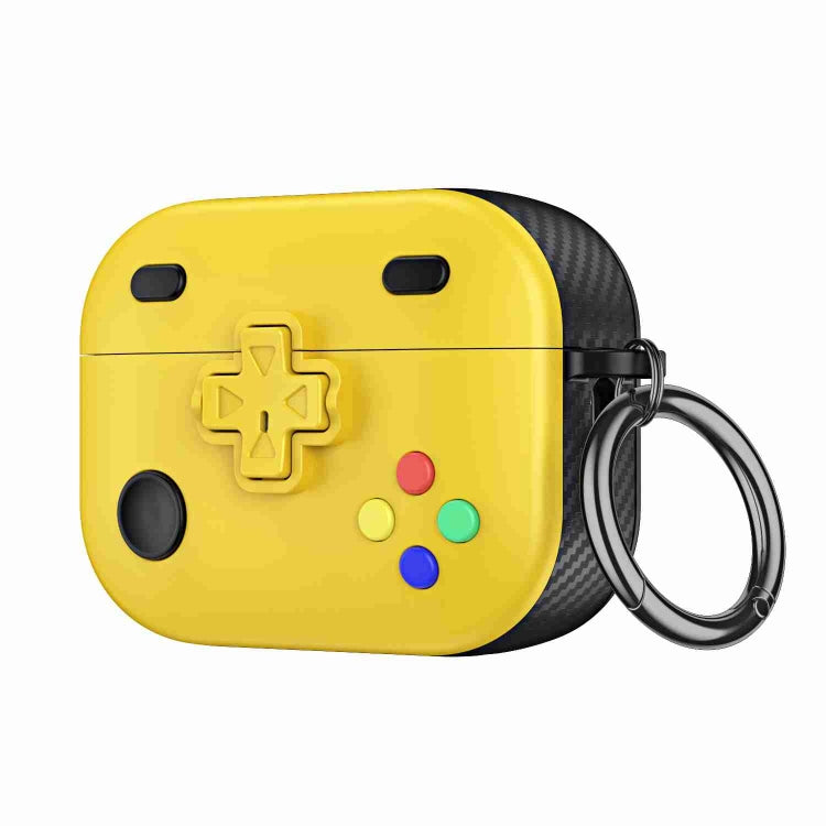 For AirPods Pro Game Console Shape Wireless Earphones Protective Case(Yellow) - For AirPods Pro by PMC Jewellery | Online Shopping South Africa | PMC Jewellery | Buy Now Pay Later Mobicred