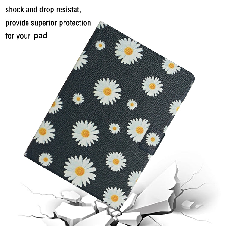 For Samsung Galaxy Tab A9+ Flower Pattern Horizontal Flip PU Tablet Case with Sleep / Wake-up Function(Small Daisies) - Galaxy Tab A9+ by PMC Jewellery | Online Shopping South Africa | PMC Jewellery