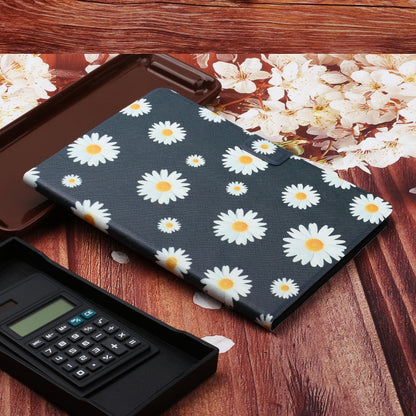 For Samsung Galaxy Tab A9+ Flower Pattern Horizontal Flip PU Tablet Case with Sleep / Wake-up Function(Small Daisies) - Galaxy Tab A9+ by PMC Jewellery | Online Shopping South Africa | PMC Jewellery