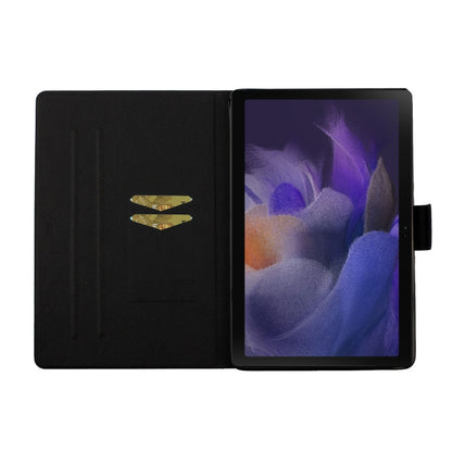 For Samsung Galaxy Tab A9 Flower Pattern Horizontal Flip PU Tablet Case with Sleep / Wake-up Function(Small Floral) - Galaxy Tab A9 by PMC Jewellery | Online Shopping South Africa | PMC Jewellery